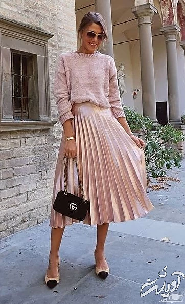 استایل با دامن پلیسه